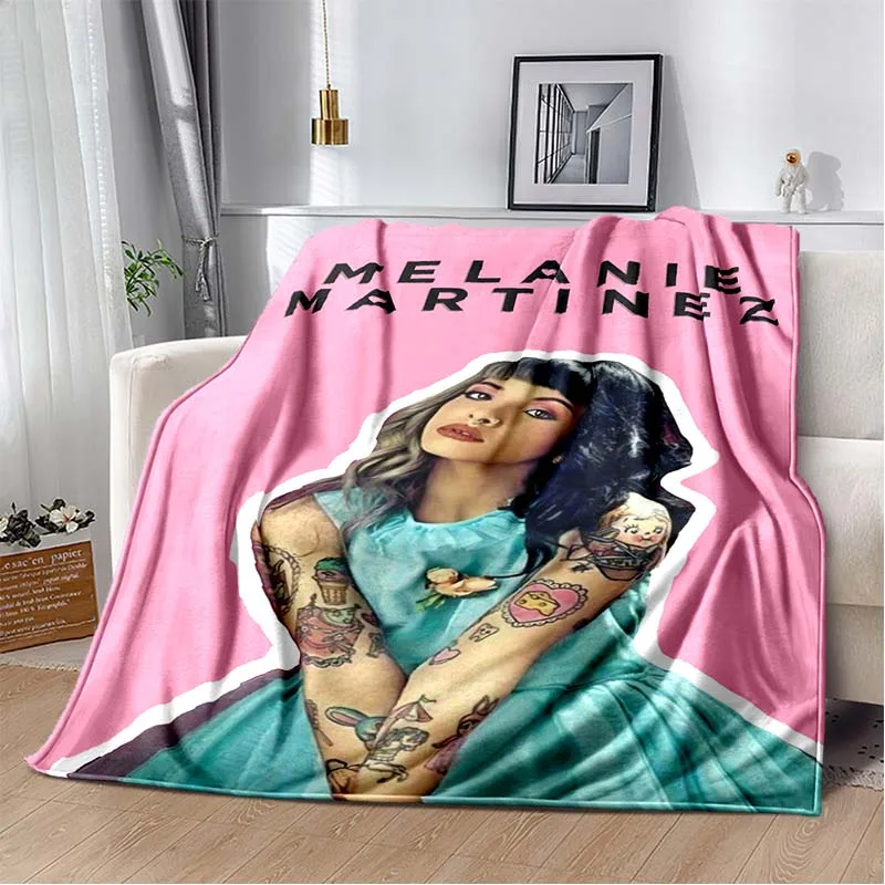 

HD Cartoon Trendy Melanie Martinez Star Singer Printed Soft Blanket Home Sofa Bed Warm Hotel Portable Carpet Gift Blanket