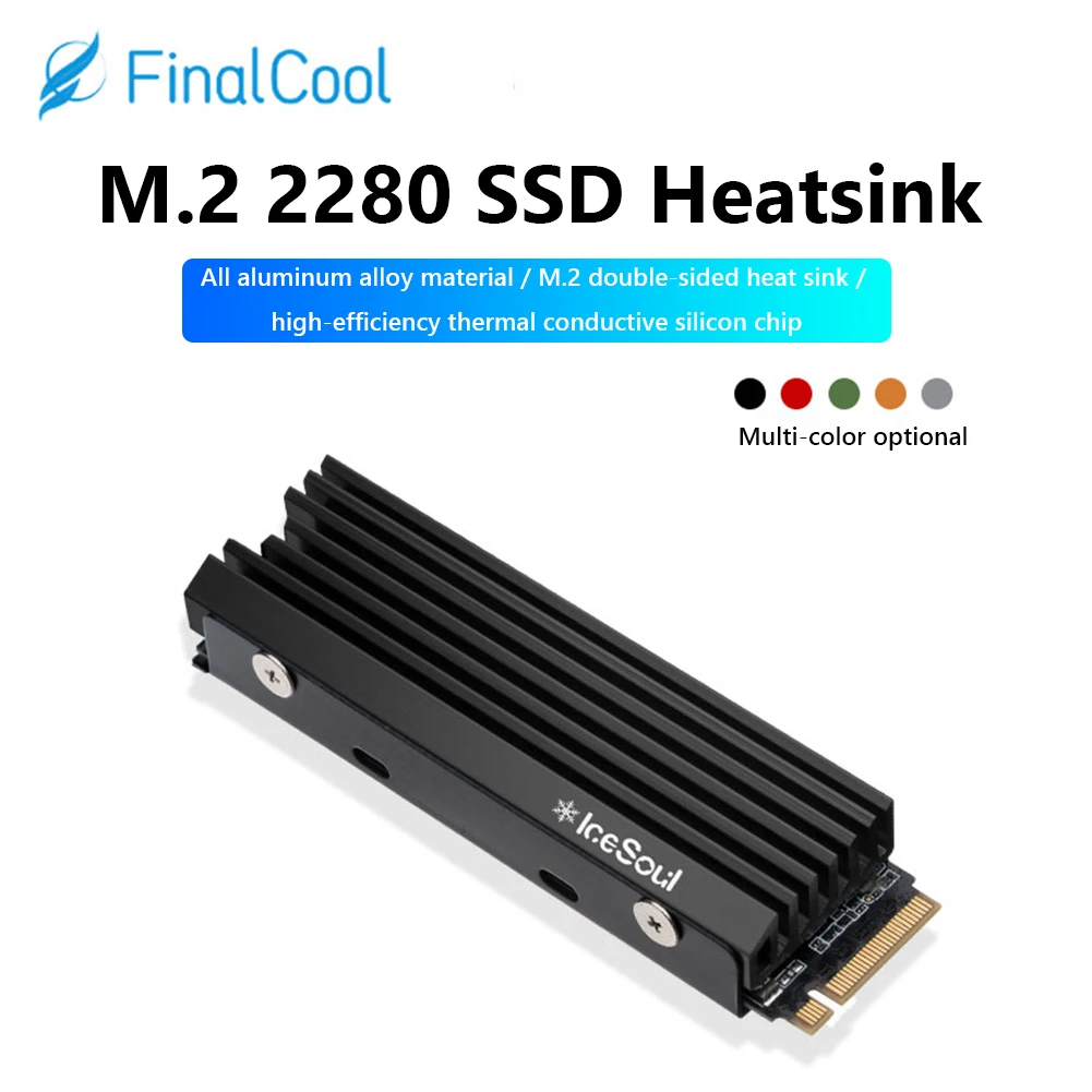 Newest M2 Heatsink SSD Heat Dissipation Radiator M.2 Heat Sink Cooler Cooling Thermal Pad Cooler Vest For NVMe NGFF M.2 2280 SSD