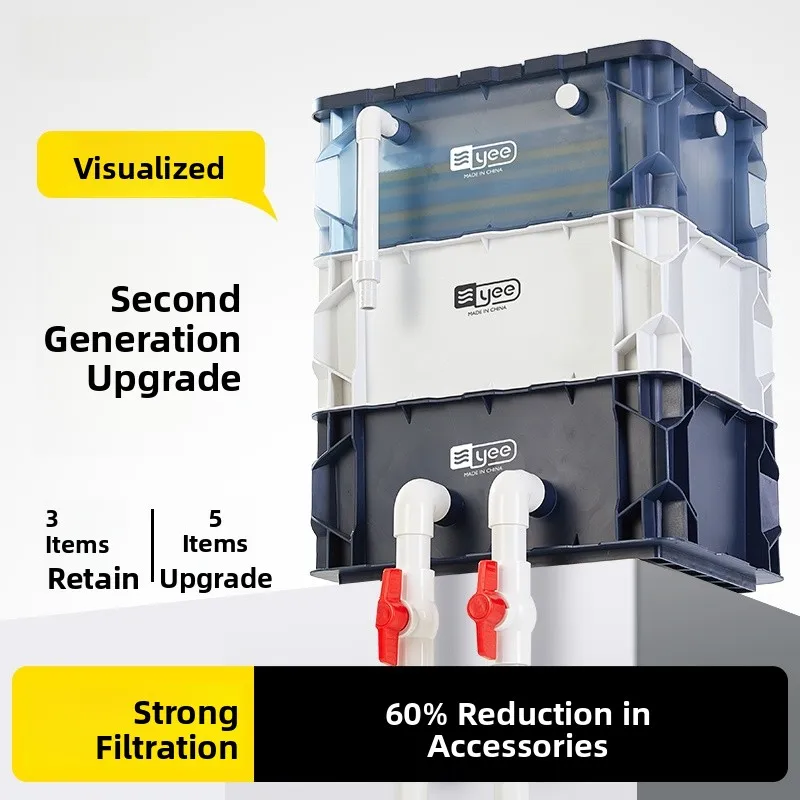 

Фильтр для пруда Yee Fi: Верхний дренажный бокс, внешний фильтр для циркуляции воды, аксессуары для пруда, товары для животных