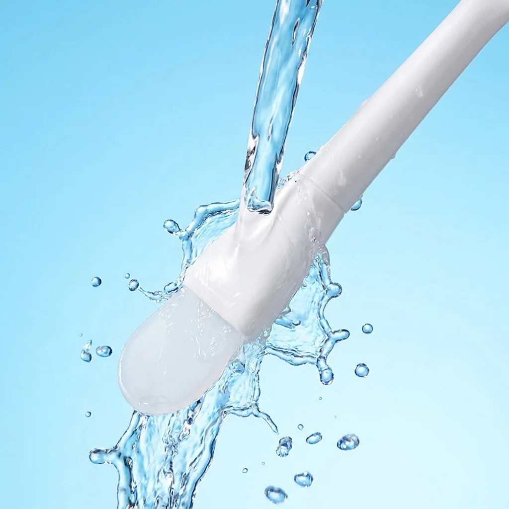 Silicone Facial Mask Brush Dual Use Fish Tail Mud Mask Spatula Soft Head Face Skin Care Smearing Tool For Home Beauty Salon Dail view 6