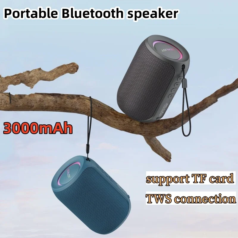 

Powerful Subwoofer Wireless Mini Bluetooth Speaker Portable with 57mm Full-frequency Magnetic Horn HiFi Stereo Sound Boombox TF