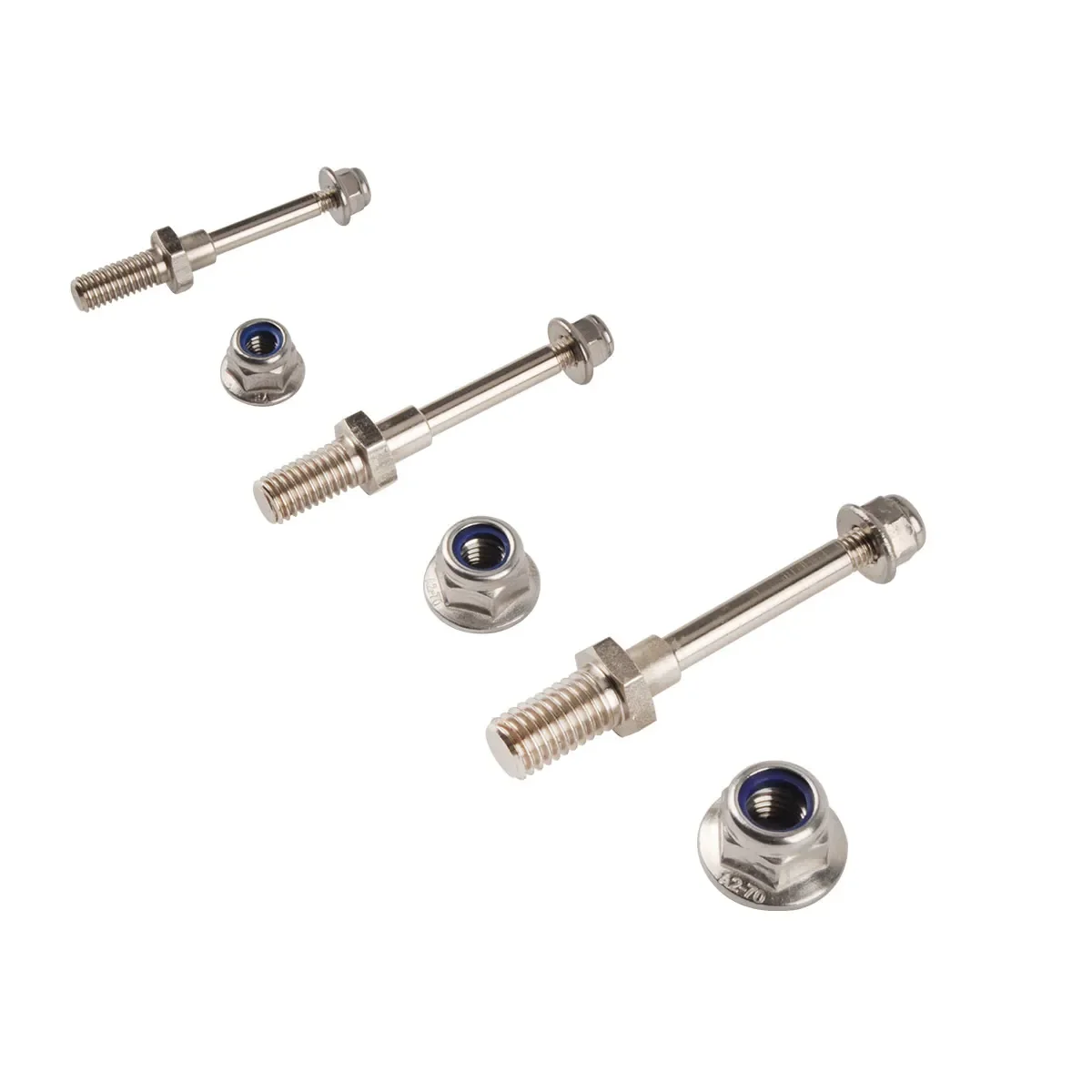 1 jeu d'essieux de roue, arbre en acier avec écrous d'arrêt, diamètre 4/5/6/MM, ensemble de train d'atterrissage, filetage M6/M8/M10, pièces de rechange pour modèle d'avion RC