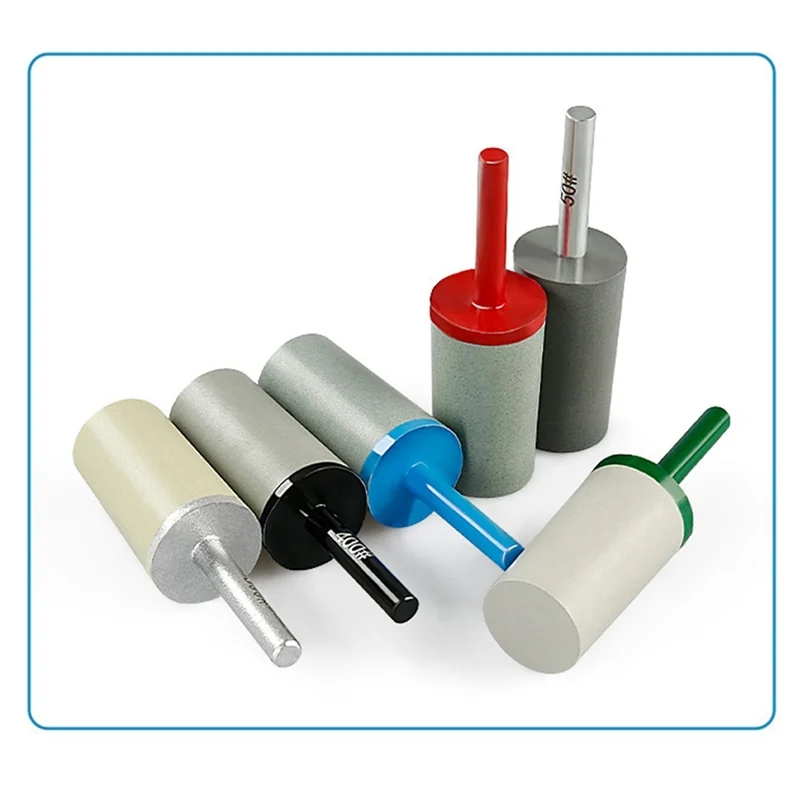 ABRN-Cylinder Diamond Grinding Bits With 6Mm Resin Diamond Grinding Burrs Heads Rotary Tool