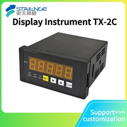 TX-2C Load Cell Indicator High-Brightness 5 Digital Tube Display Weighing/Force Control Instrument Upper and Lower Limit Alarm