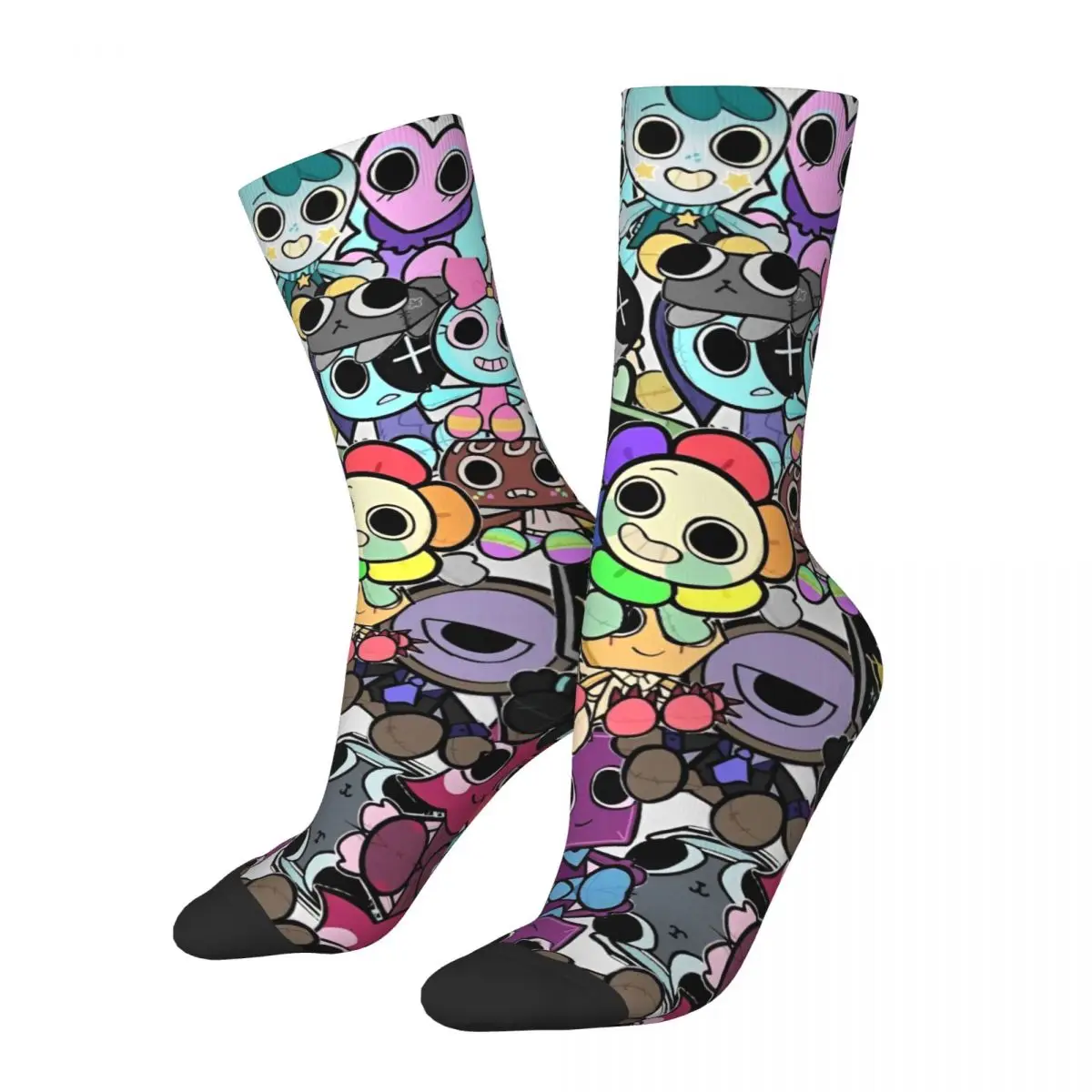 

Модные спортивные носки с героями мультфильмов Dandy's World, полиэстеровые носки для женщин и мужчин, нескользящие