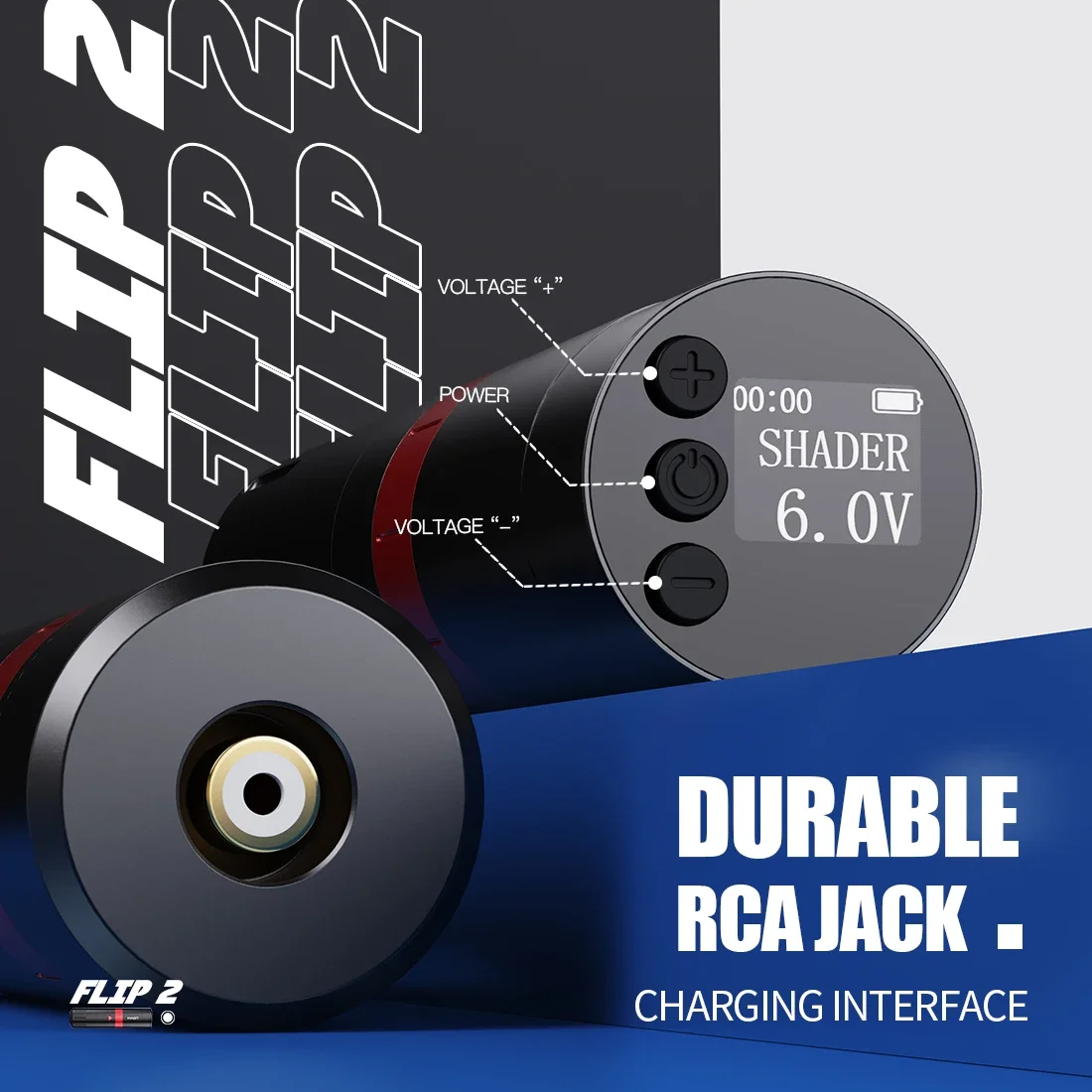 ماست فليب 2 ماكينة قلم الوشم اللاسلكية 7 ضربات 1700 مللي أمبير بطارية محرك Mcore-c1 للمكياج الدائم وبنادق دوارة لفن الجسم