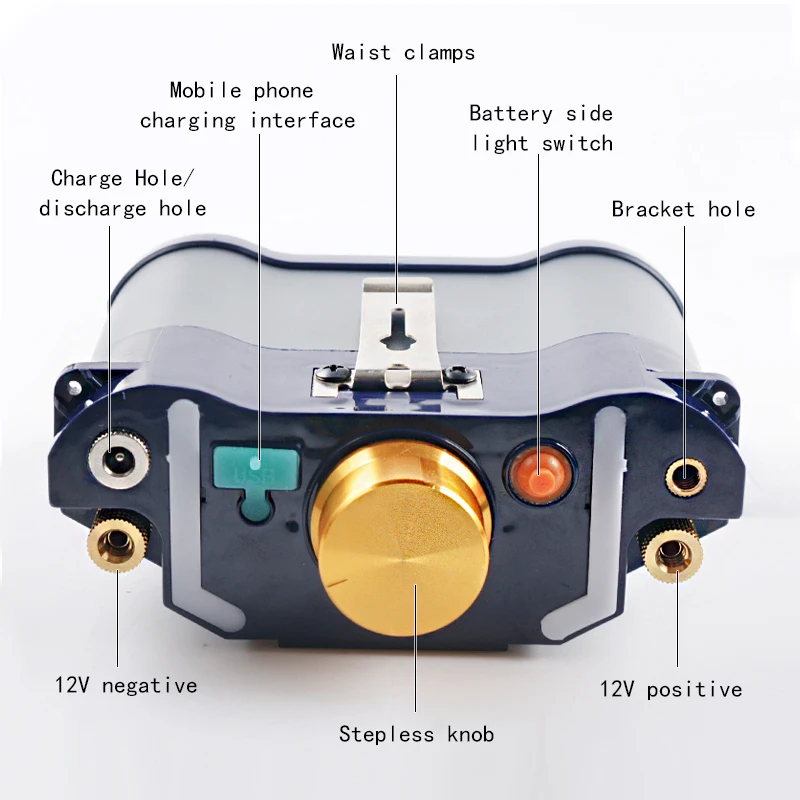 High Power LED Rechargeable Split LED Waterproof Headlight