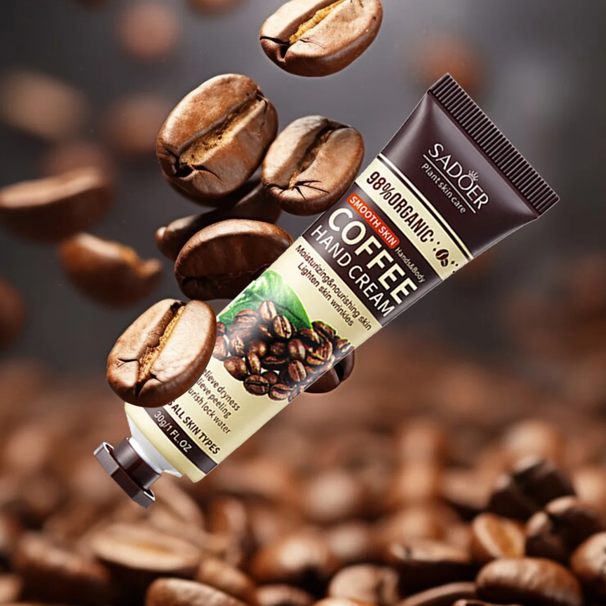 10pcs/Coffee Moisturizing Hand Cream, Christmas Gift, Skin Moisturizing Hand Cream for Dry Autumn and Winter Seasons