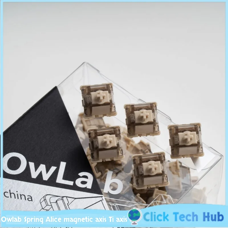

Owlab Spring Alice Магнитная ось Ти-клавиатура 15 мм Немагнитная пружина, совместимая с Wooting60he 80he Little Bee Made68