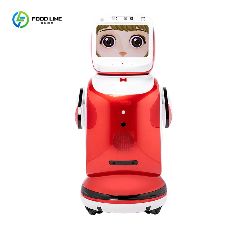 حجم AI استقبال روبوت الخدمة المنزلية الذكية لروبوت خدمة دليل صالة عرض المستشفى