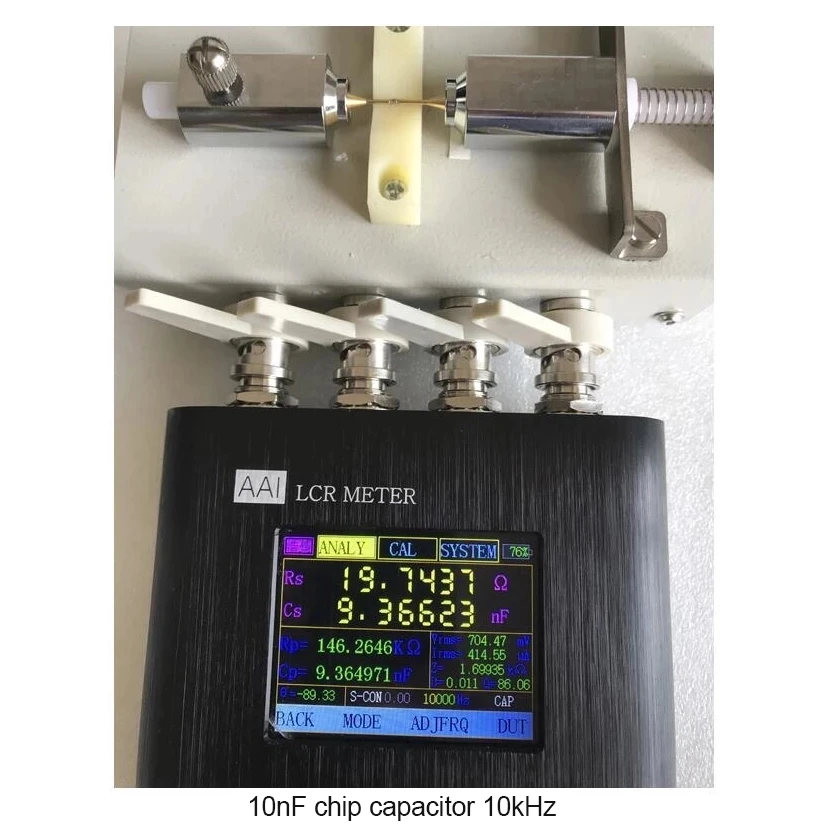 0.05% LCR Meter Digital Electric Bridge Component Tester 50Hz-100/200/300khz PCB Online On-board Tester + 2000mAh Battery view 5
