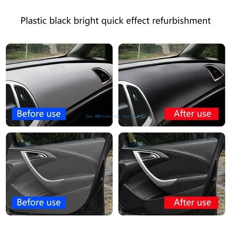 

Y9UC 30ml Plastic Refurbished Crystal Coating Agent Wax Car Panel Plastic Renovated