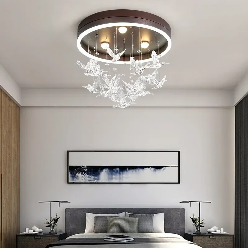 SANDYHA Modern LED Ceiling Lamp for Bedroom Home Decor Kids Room Chandeliers Lighting White Clouds Para Quarto Infantil Lustre