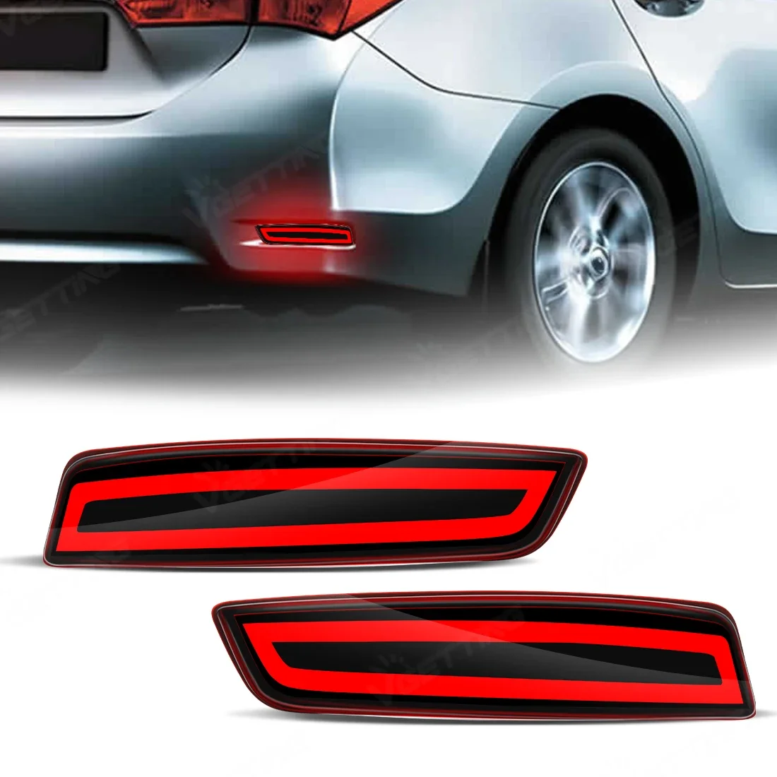 

For Toyota Corolla Altis 2014-2018 For Lexus GS250 ES250 Rear Bumper Light Assembly LED Dynamic Turn Signal Rear Tail Brake Lamp