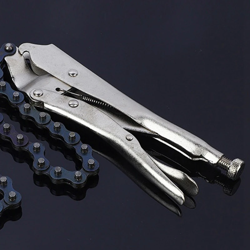Chain Pliers, Extended Multifunctional Industrial Grade 10-Inch Universal Chain Type Pipe Clamp Wrench