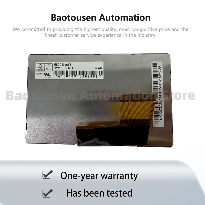 4.3” TTL 40Pin 480*272 Display HSD043I9W1-A00 HSD043I9W1-A01 7210310C63-A2 LCD Screen