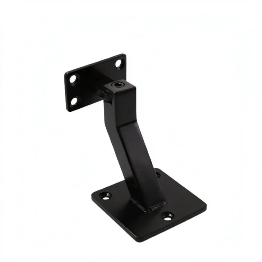 Modern Stainless Steel Handrail Bracket Matte Black Rail Support Wall Mount Staircase Hardware Connector For Siyuan Fitting