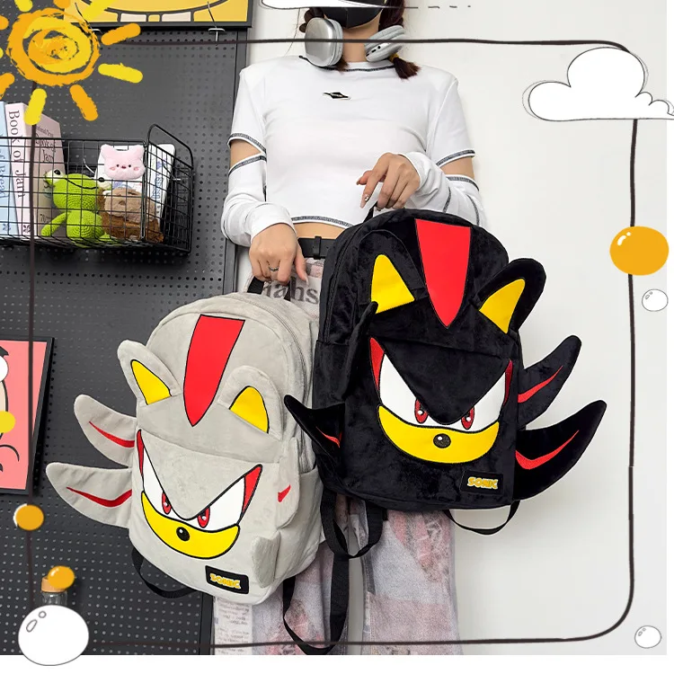 

Shadow the Hedgehog backpack unisex anime Shadow the Hedgehog travel backpack Sonic large capacity student backpack gifts