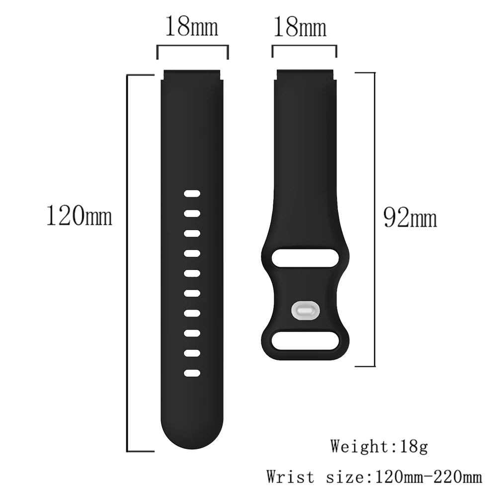 Women Men Strap for Garmin Venu 3S High Quality Silicone Bracelet Strap Compatible with Garmin Vivomove 3S 18mm Band Universal