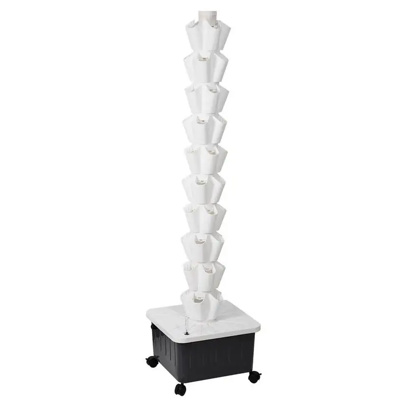 Hydroponic Plant Tower 10-layer Hydroponic Planter For Indoor Plant 50 Slots Strawberries Plant Tower American Specifications