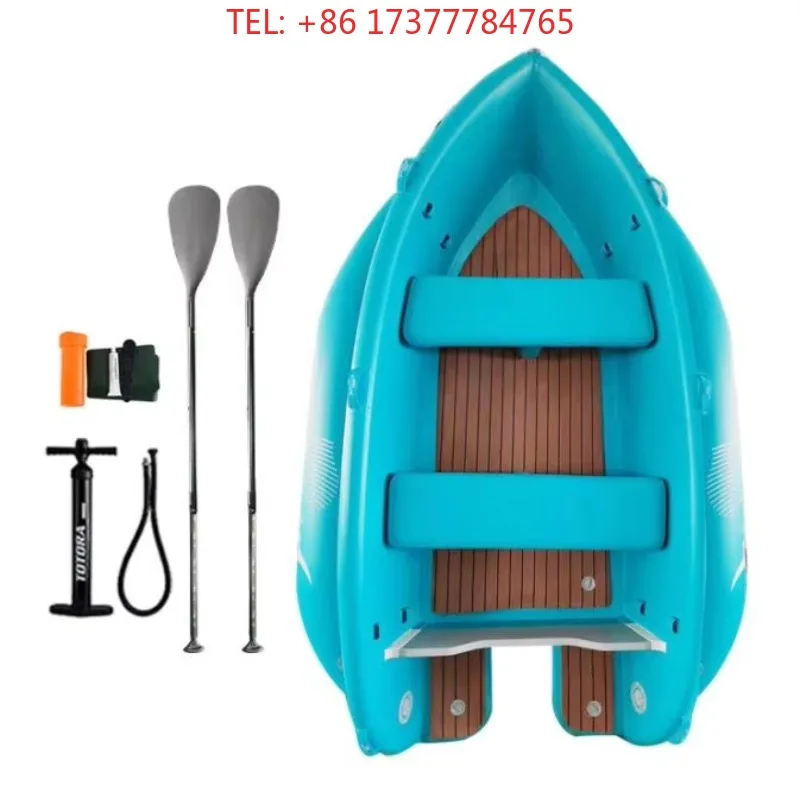 350Cm 420Cm Drop Stitch Material Inflatable Watercraft Fishing Boat Canoe Rowing Kayak