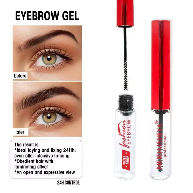 1Pcs Waterproof Brow Glue Invisible Natural Shaping Eyebrow Setting Gel Smudge Proof for Festival Party Makeup