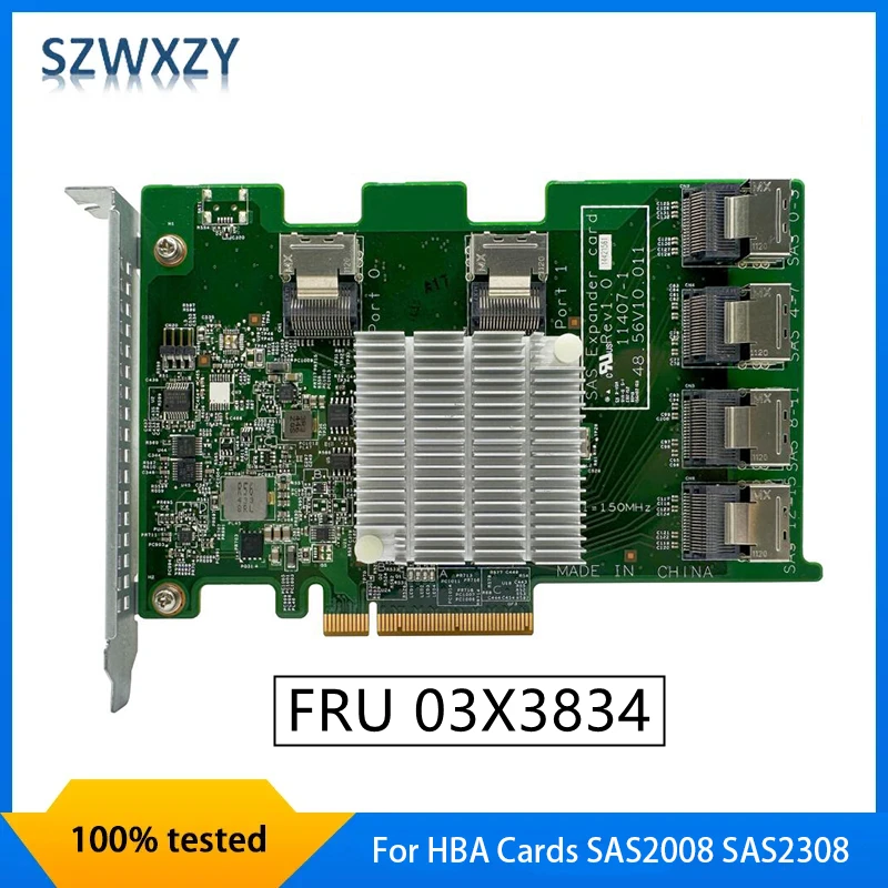 SZWXZY For HBA Cards SAS2008 SAS2308 For Lenovo IBM Expander Cards 16 Port 6GBps SAS SATA Expander FRU 03X3834 Fast Ship