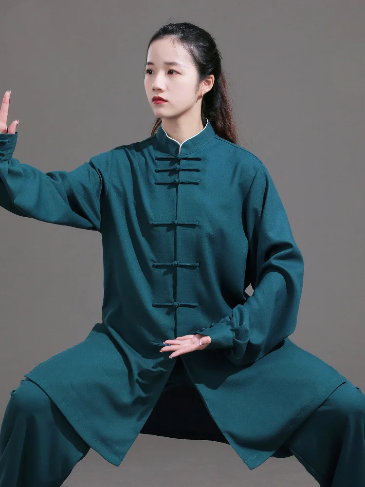 

Breathable Cotton Linen Practice Clothes Taijiquan Clothes Women Martial Arts Performance Clothes 2022 New Style