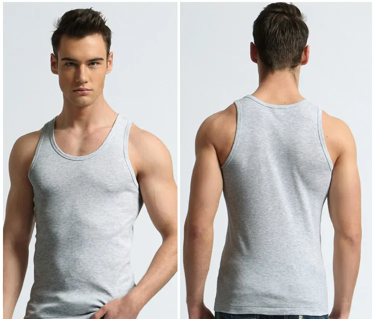 Canotta solida con scollo a V per uomo, casual, traspirante, senza maniche, Modern Tops, Blu marino, 3XL