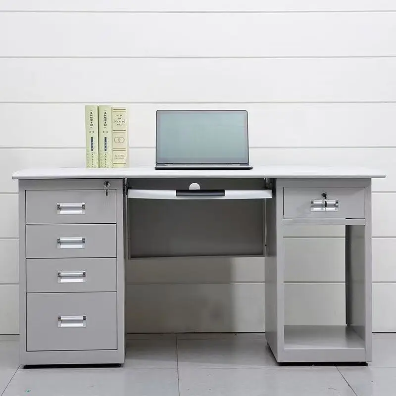 

Современный трансформируемый выдвижной стальной офисный стол с замком и ящиками для финансового персонала