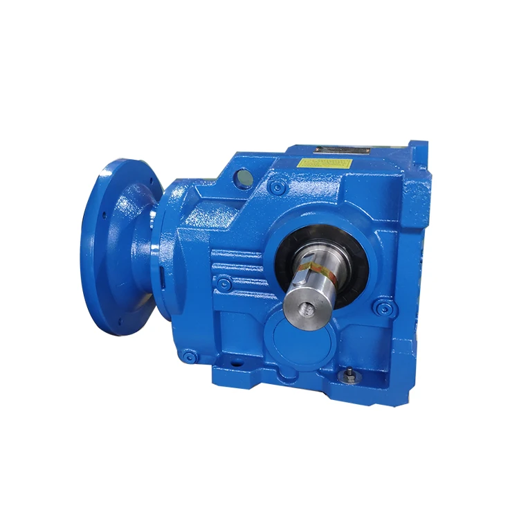 K47, K57,K67, K77, 90 degree shaft mounted high torque helical bevel gear speed reducer right angle