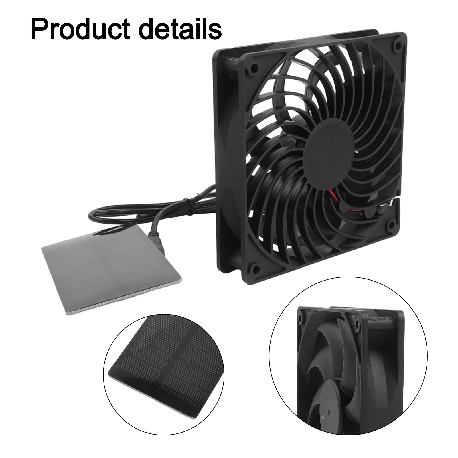 

Вентилятор на солнечной энергии 0.8W 5V с питанием от солнечной панели, для кемпинга, уличный, для охлаждения, товары для дома и дачи