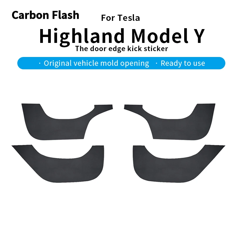 Fits 2025 Tesla Model Y Car Door Glove Box Anti Kick Pad Side Edge Film Protector Sticker Threshold Anti-Dirty