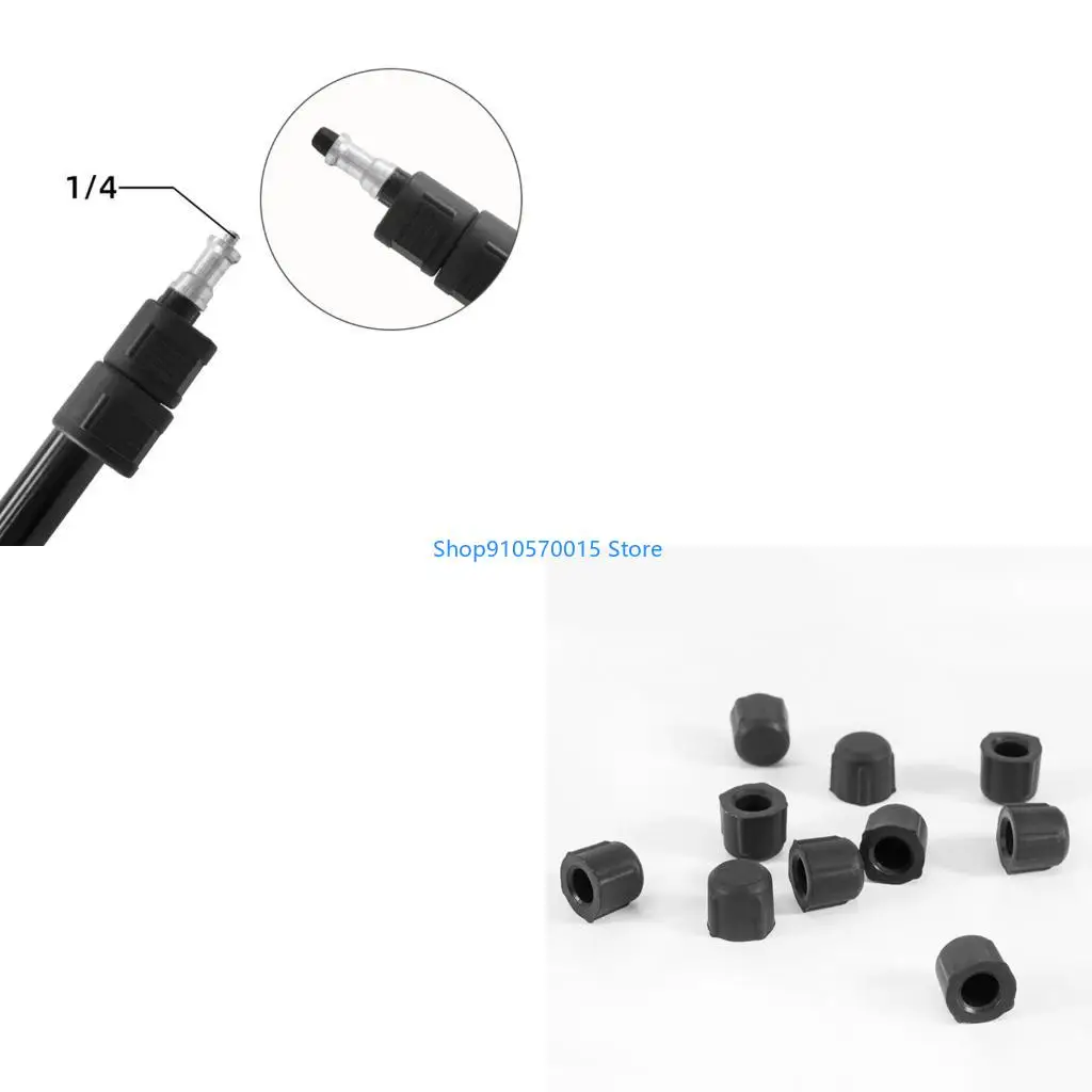 B95C Standard 1/4-20 Camera Screw Caps 1/4inch Tripod Mount Protector Cover for Thread Maintenance and Protections Black