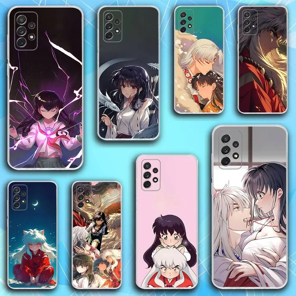 

I-Inuyashas Anime Phone Case For Samsung S30,23,21,22,20, FE lite,S10,9,8,7 PIus Note20ultra Soft Transparent