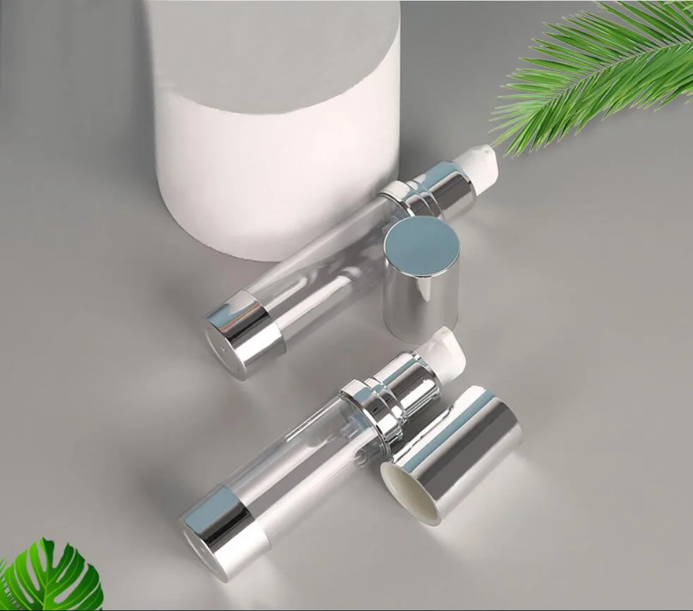 

30ml frosted airless bottle UV silver pump lotion emulsion serum foundation toner essence toner balance Cosmetic Container