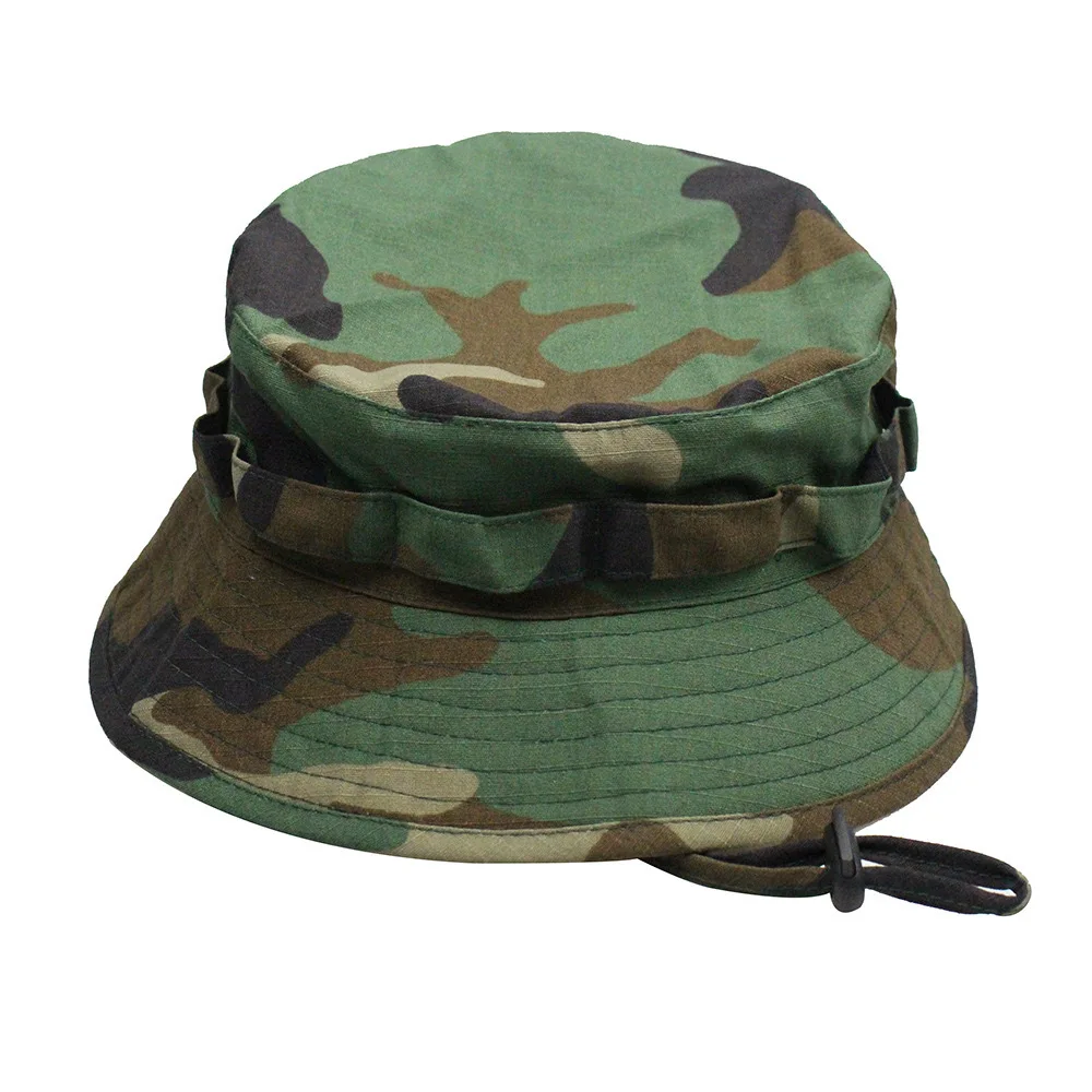 Tactical Camouflage Bifurcated Cap Short Brim Second Generation round Edge Hat Military Fan Zhaowang Fisherman's Hat for Outdoor
