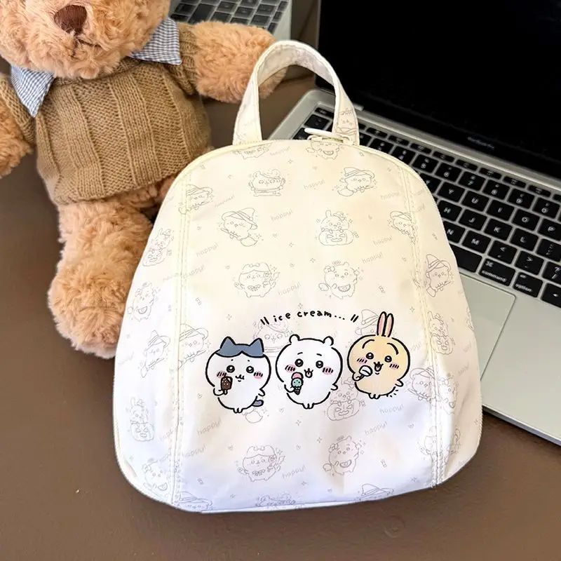 

Chiikawas сумка для хранения нижнего белья, милый мультяшный портативный портативный органайзер для путешествий, бюстгальтер, носки, нижнее белье, шкаф, принадлежности для организации