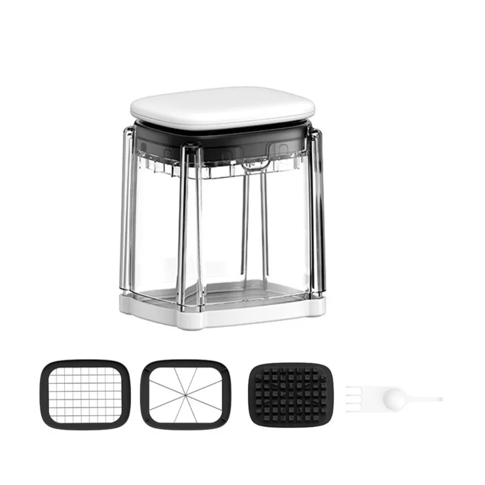 Efficient Chopping Stainless Steel Potato Slicer Manual Hand Easy Clean Veggie Chopper Potato Cutter Kitchen Use