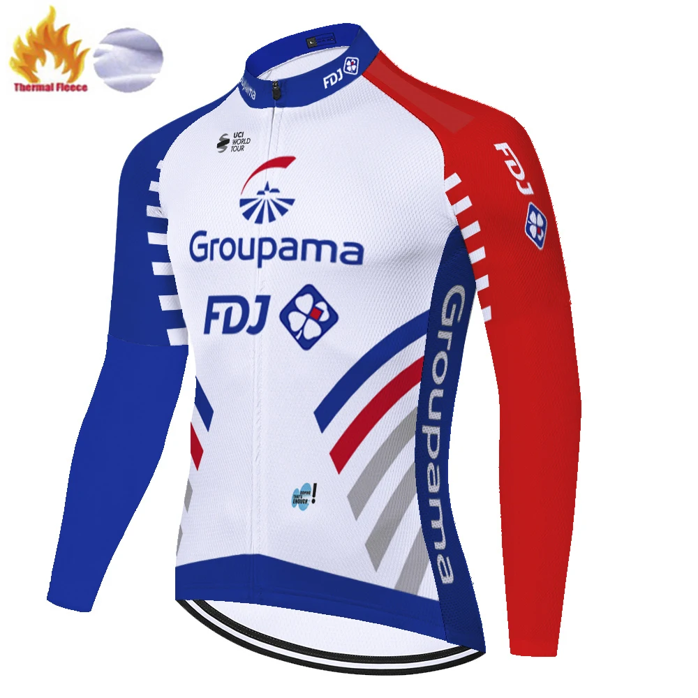 2024 FDJ winter fleece 자전거의류 tricota ciclismo hombre велоодежда для мужчин cycling jersey bike shirt maglia mtb maillot cyclisme