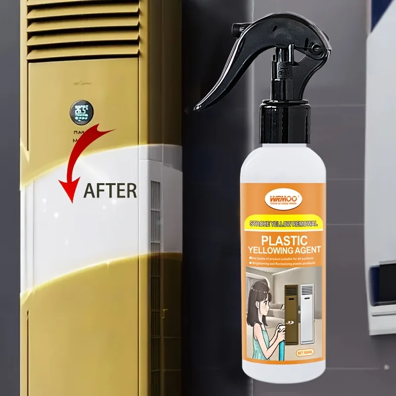 Electric Appliance Plastic Shell Yellowing Remover Spray - Air Conditioner Panel Yellowing Remover, Plastic Shell Refurbishment