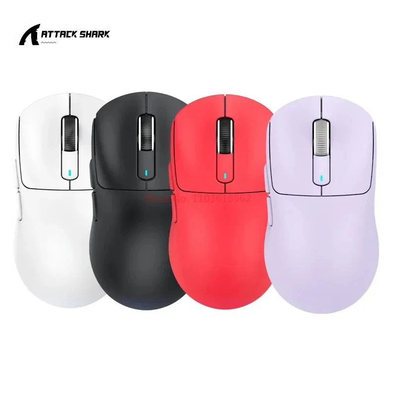 

Attack Shark X3 Wireless Mouse Paw3395 Sensor Three Modes Low Latency Lightweight Gaming Mouse Ergonomics Pc Gamer Accessories