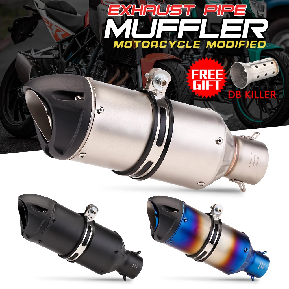 New Modified Duckbill Exhaust Pipe Z900 Z400 Gsx-250R Motorcycles Stainless Steel Exhaust System Boxed Packaging