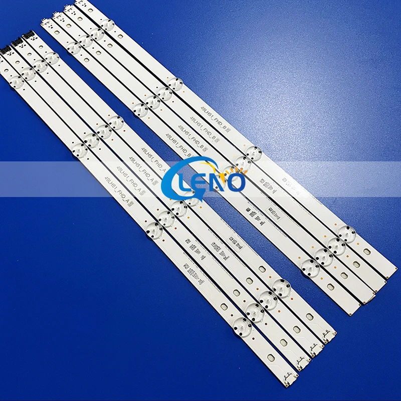 

8 шт./компл. новые светодиодные ленты для телевизора 49LJ5150 49LJ515V 49LJ523T 49LJ5800 49LJ5820 49LJ5860 49LV300C 49UM6950 полосы подсветки