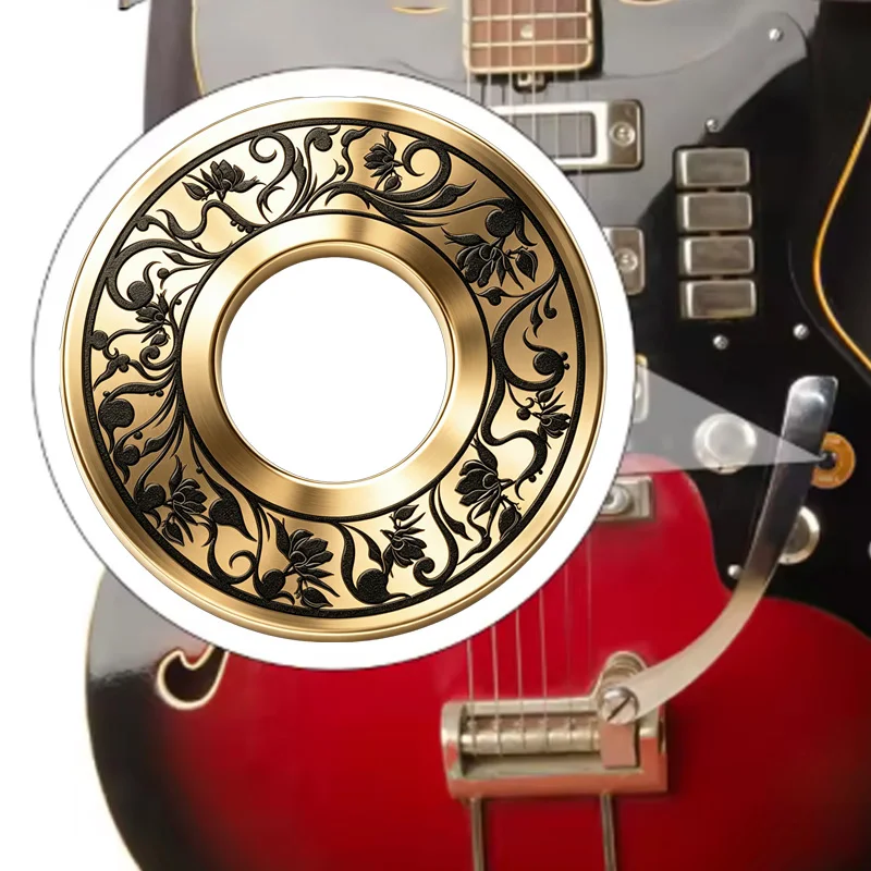 Metallring-Abdeckung für Gitarren-Kippschalter – Einzigartiges Blumenmuster-Design – Das perfekte Geschenk für Musikliebhaber – Detail 5