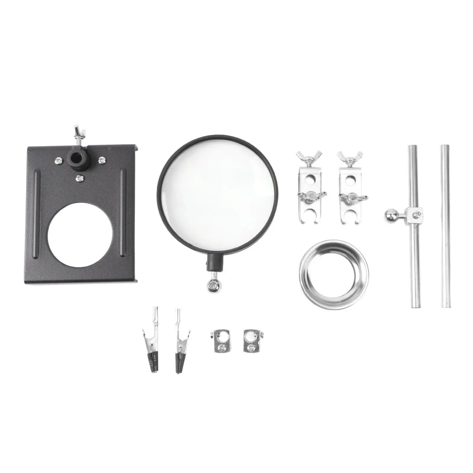 

Professional Soldering Station with Magnifying Glass Adjustable Stand Durable Easy to Use for Precision for repair