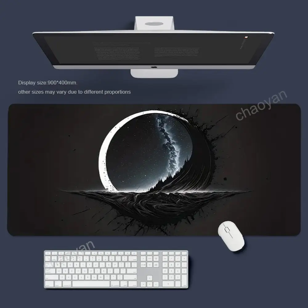 

Black and grey Mouse Pad Gamer Office Accessories Pc Cabinet Games Desk Mat Computer Desks Keyboard Gaming Mats