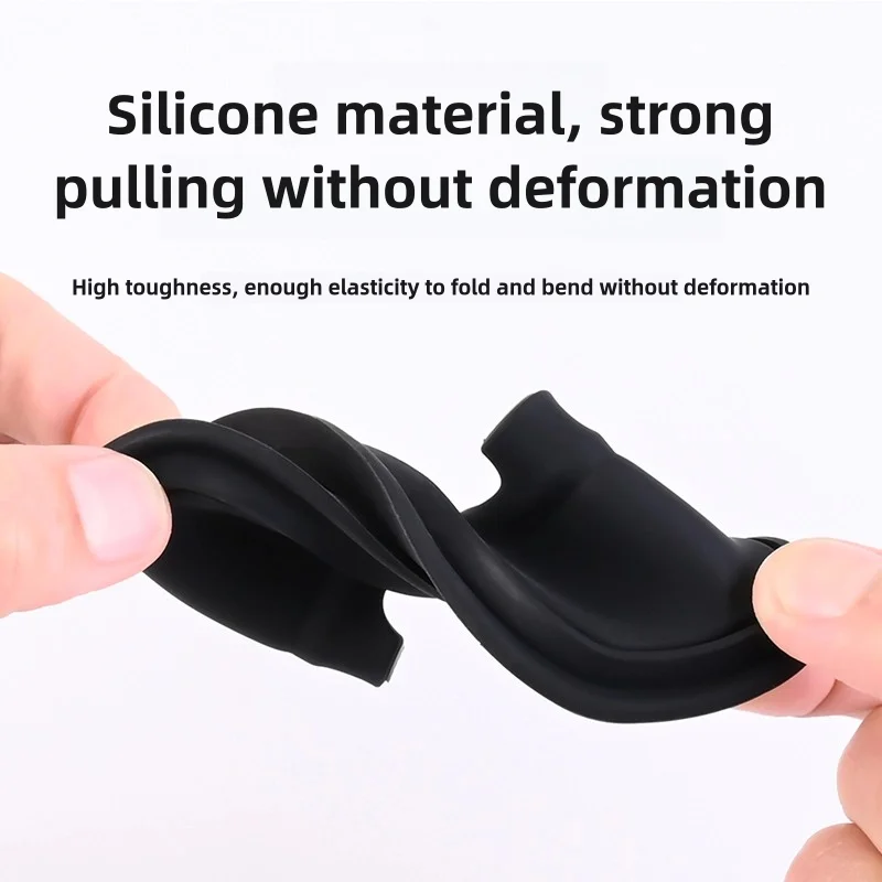 For Xpeng P7 2022-25 4PCS Car Door Shock Absorber  Flexible Car Door Lock Protector Silicone Car Door Lock Latches Cover