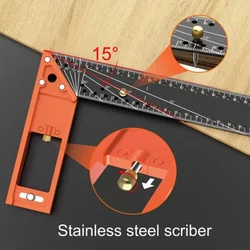 Multi-angle measuring ruler- professional measuring tool 300MM Stainless Steel Angle Ruler Combination Square protractor