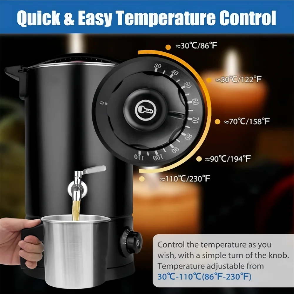 Household Small Luxury Candle Making Machine Electric Wax Soy Bee Melter Melting Pot